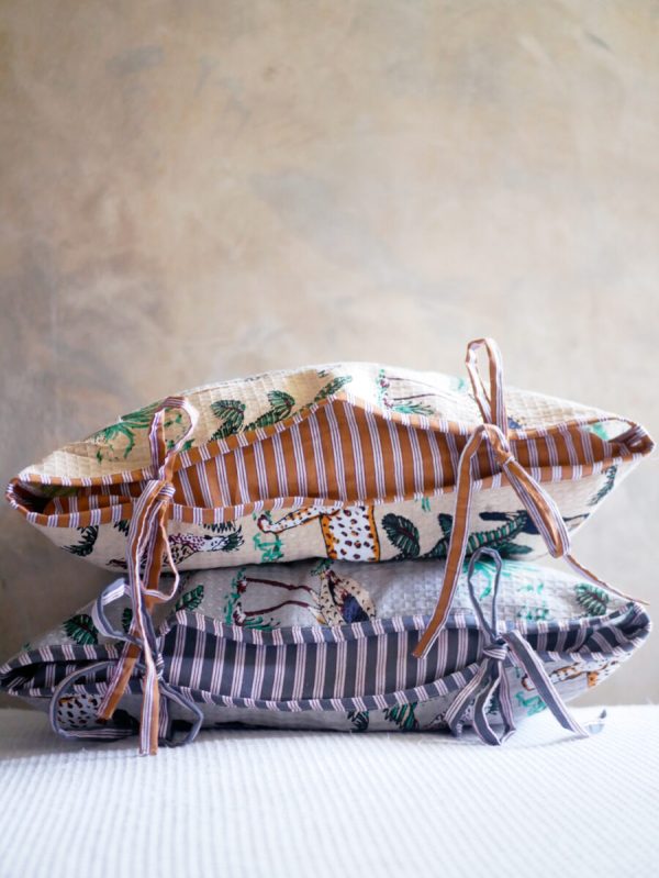 爽やかワッフルコットンのタオル・枕カバー - Image 2