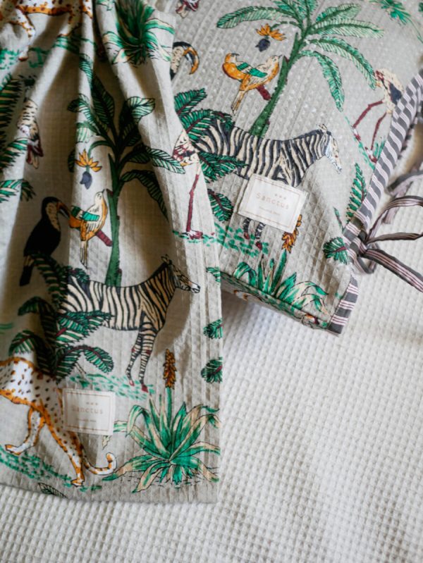 爽やかワッフルコットンのタオル・枕カバー - Image 4