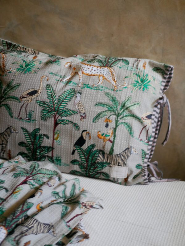 爽やかワッフルコットンのタオル・枕カバー