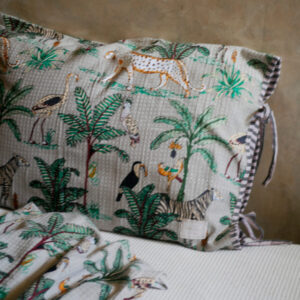 爽やかワッフルコットンのタオル・枕カバー